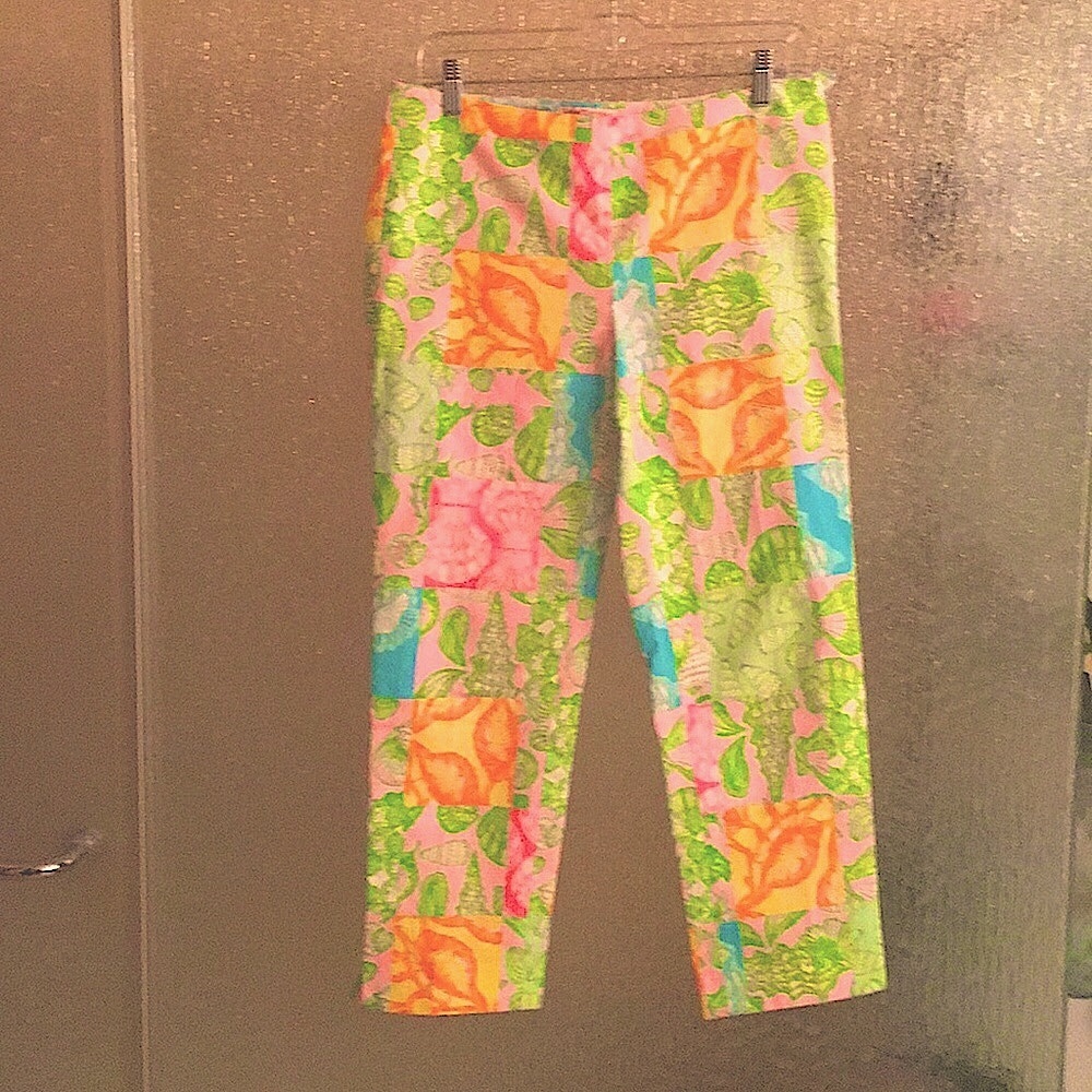 Lily Pulitzer "Originals" Seashell Print Capris Ankle Pants